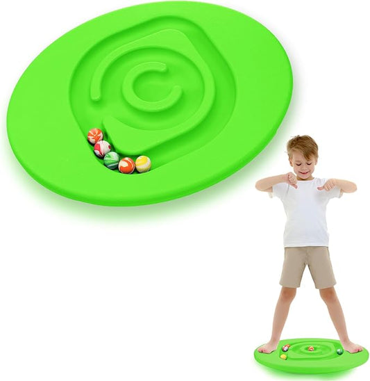 Maze Balance Board for Kids Plastic Wobble Rocker Balance Board with Mini Balls Load 170lb for