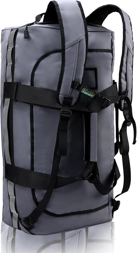 Haimont Gym Duffel Backpack Bag for Men Large Sports Duffle Bags with Backpack Straps for Hiking
