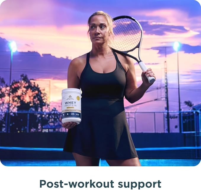 Ancient Nutrition Grass Fed Whey Protein + Fat Loss Blend, Vanilla Cinnamon, 23g Protein, Promotes