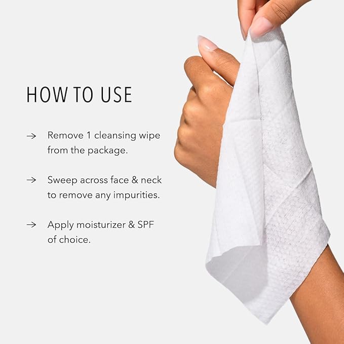 HydroPeptide HydroActive Cleanse, Micellar Facial Cloths, Gently Cleanses Skin, Hydrating and