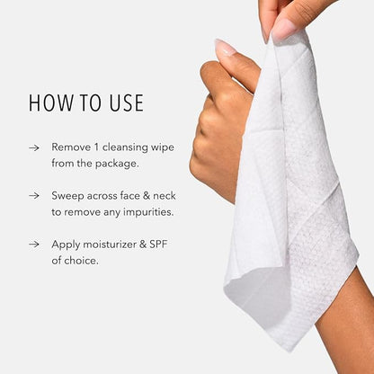 HydroPeptide HydroActive Cleanse, Micellar Facial Cloths, Gently Cleanses Skin, Hydrating and