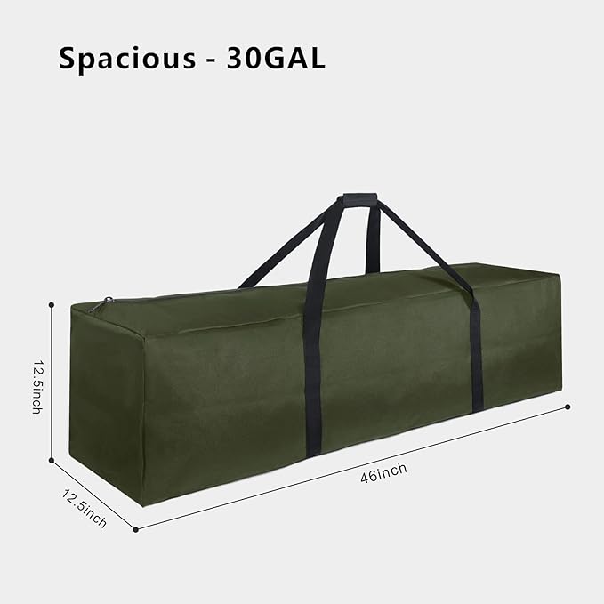 TOPDesign 46 Inch Extra Large Zippered Duffel Bag for Travel Camping Sports Equipment Storage