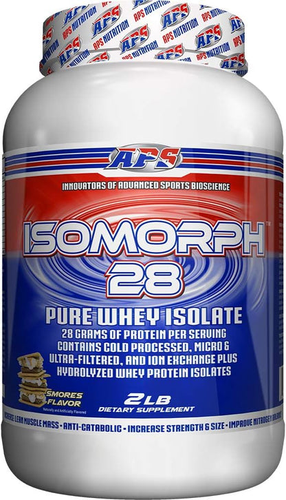 APS Nutrition Isomorph 28 Protein Powder | Pure Whey Isolate | Cold Pressed, Ultra- Filtered, & Ion
