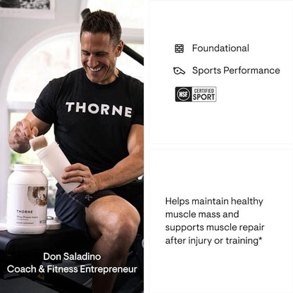 THORNE - Whey Protein Isolate - 21 Grams of Easy-to-Digest Whey Protein Powder - NSF Certified for