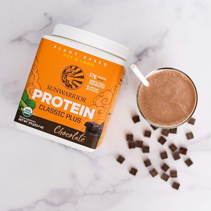 Clean Vegan Protein Powder Chocolate | Organic Protein Powder Plant Based Formula with 5 Superfood