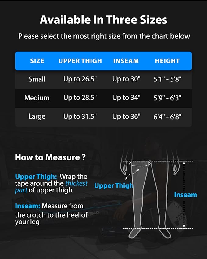 FIT KING Upgraded Full Leg Compression Massager Boots, Professional Air Compression Recovery System