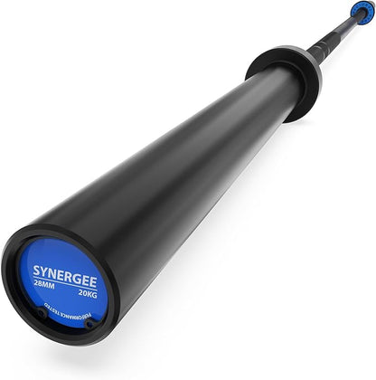 Synergee Regional Olympic 20kg Men’s and 15kg Women’s Hard Chrome & Black Phosphate Barbells. Rated