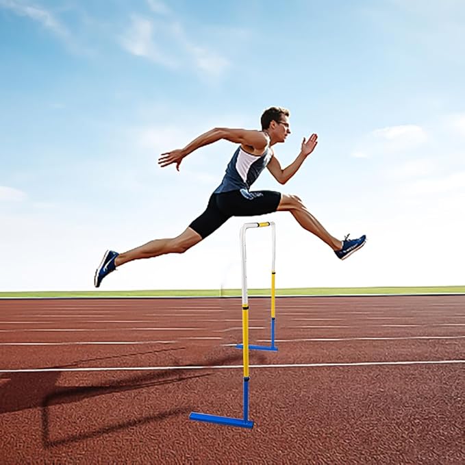 Adjustable Height Hurdles Track and Field,Detachable Agility Speed Jumping Training Equipment for