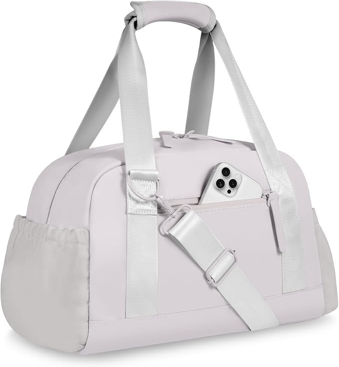 Small Gym Bag 14 inch for Women & Men Mini Gym Duffel Bag with Wet Compartment Waterproof Travel