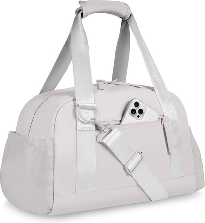 Small Gym Bag 14 inch for Women & Men Mini Gym Duffel Bag with Wet Compartment Waterproof Travel