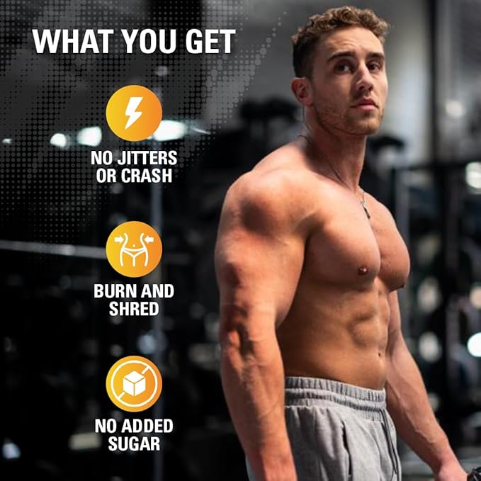 EHP Labs OxyShred Non Stimulant Pre Workout Powder - Stim Free Pre Workout, Caffeine Free