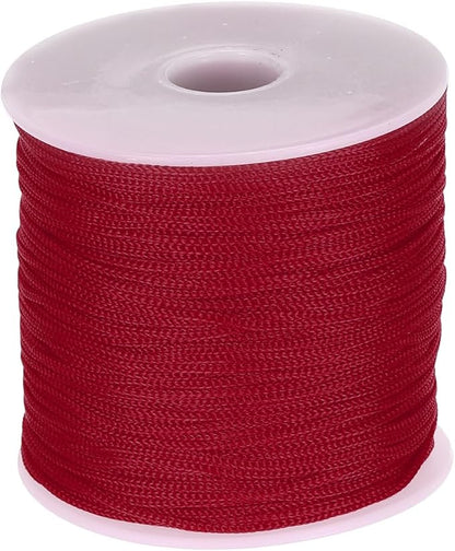 MECCANIXITY 1/16 Inch Polypropylene Rope Braided Ropes, 328ft Nylon Rope Hollow Utility Cord for