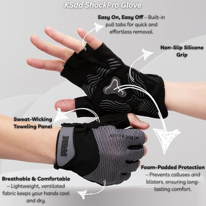 Home Suspension Training Kit & Workout Gloves – Fabric Resistance Band, Kinesiology Tape