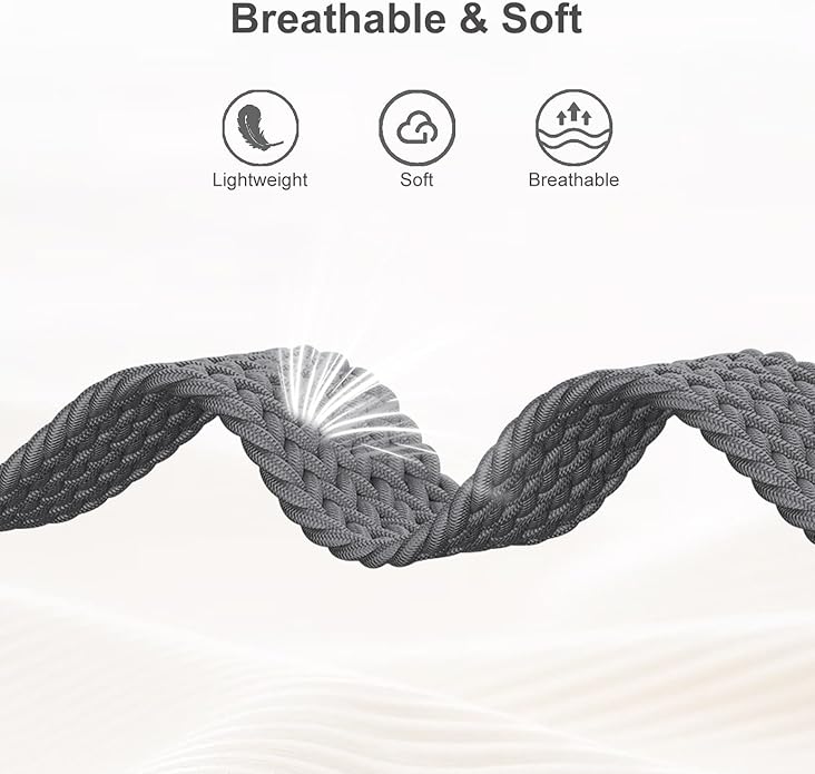 Braided Bands Compatible with Garmin Vivoactive 6/5/3/Venu 2 Plus/Forerunner 165/55/645/245 Music