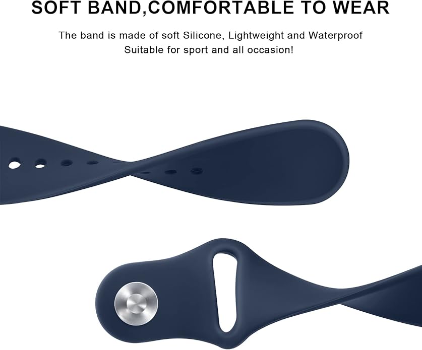 Amzpas Silicone Band for Coros PACE 2/ APEX 42mm/ APEX 2, 20mm Quick-Release Replacement Wristband
