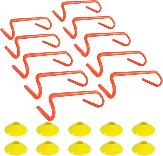 Agility Hurdles Detachable Speed Hurdles Spliced Agility Training Equipment for Soccer, Basketball