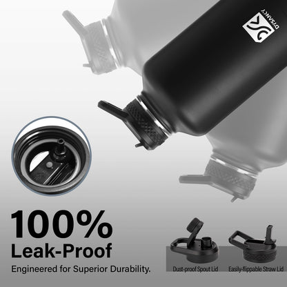 DYSANKY Insulated Water Bottle | Thickened Stainless Steel Vacuum Metal | Portable Sports Half