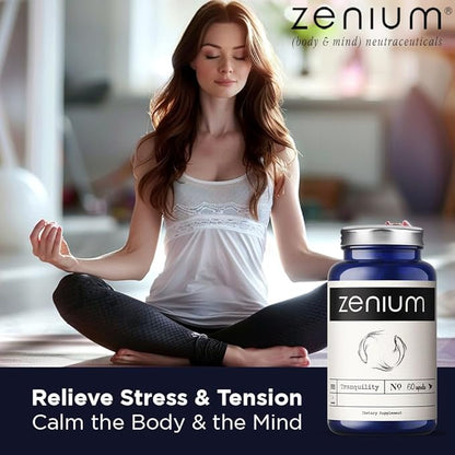 Zenium - Relieve Stress, Tension, Worry, Nervousness, & Irritability | Calm The Mind & Body |