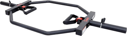 Sunny Health & Fitness Strength Training Olympic Hex Bar Barbell, High Load Capacity, Swivel