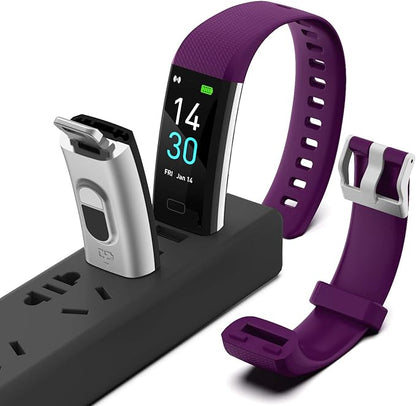 ENGERWALL Fitness Tracker with Step Counter/Calories/Stopwatch, Activity Tracker with Heart Rate