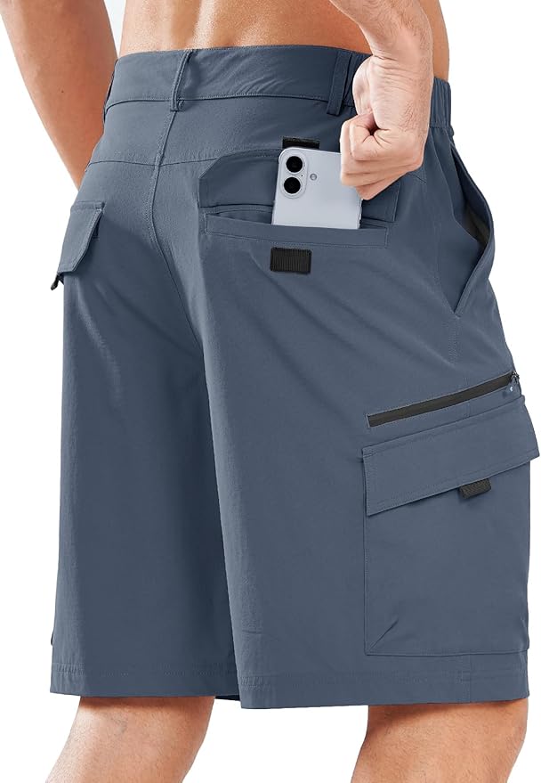 NORTHYARD Men's Cargo Hiking Shorts 9" Lightweight Outdoor Tactical Work Camping Sport Golf Casual