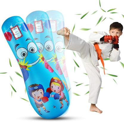 Punching Bag for Kids, Free Standing Boxing Bag for Bounce Back Focus Punching Bag for Practicing