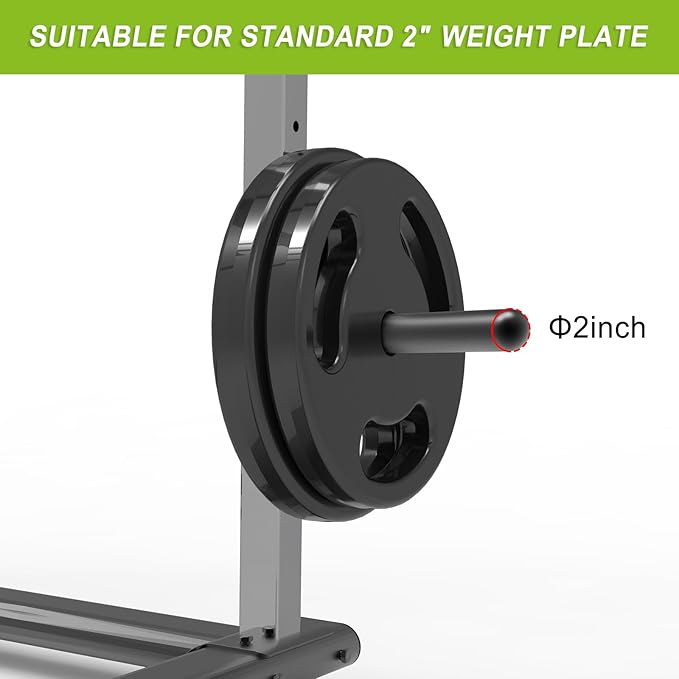 Kipika Weight Plate Holder for 2x2 and 3x3 Power Rack - Attachment for Storage - Fits Standard