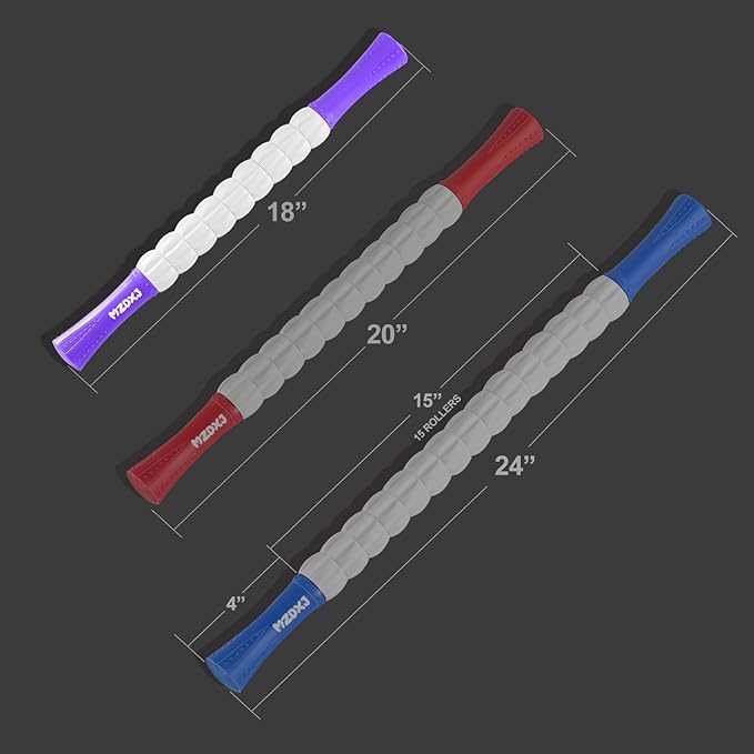 Muscle Roller Stick for Athletes - Deep Tissue Fascia Blaster & Roller Massager for Myofascial Pain