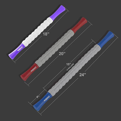 Muscle Roller Stick for Athletes - Deep Tissue Fascia Blaster & Roller Massager for Myofascial Pain