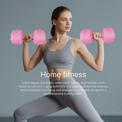 Water Filled Dumbbells Set - Water Filled Weights - Portable Travel Weights - Weights Adjustable