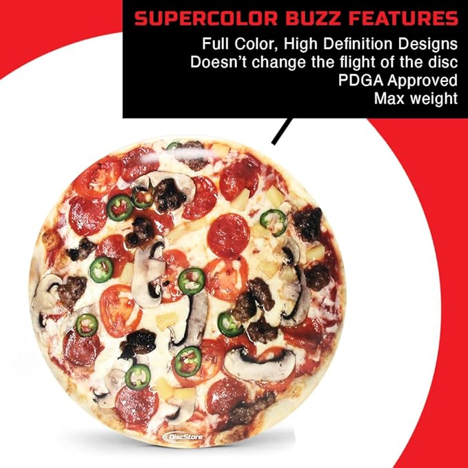 Discraft ESP Buzzz Supercolor Midrange Disc Golf Disc - Custom Design Discraft Discs - Straight