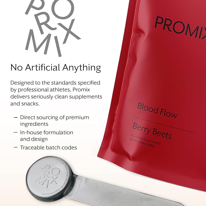 ProMix Nutrition Blood Flow - Nitric Oxide Supplement with Organic US Beet Root Powder - Cold
