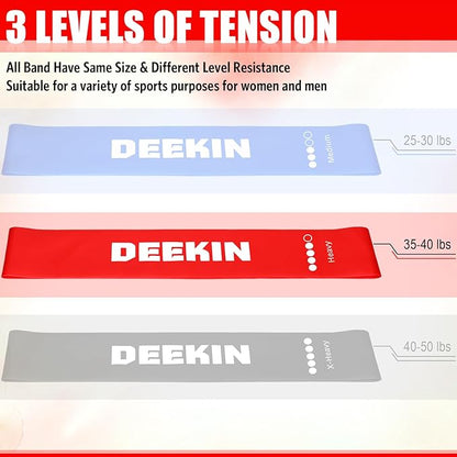 Deekin 20 Pcs Resistance Bands Resistance Loop Exercise Bands Exercise Equipment Elastic Drap Ring