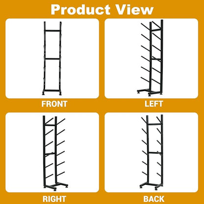 BiJun Skateboard Racks Floor Stand, 6-Layer Skateboard Wall Mount,Snowboard Storage Rack