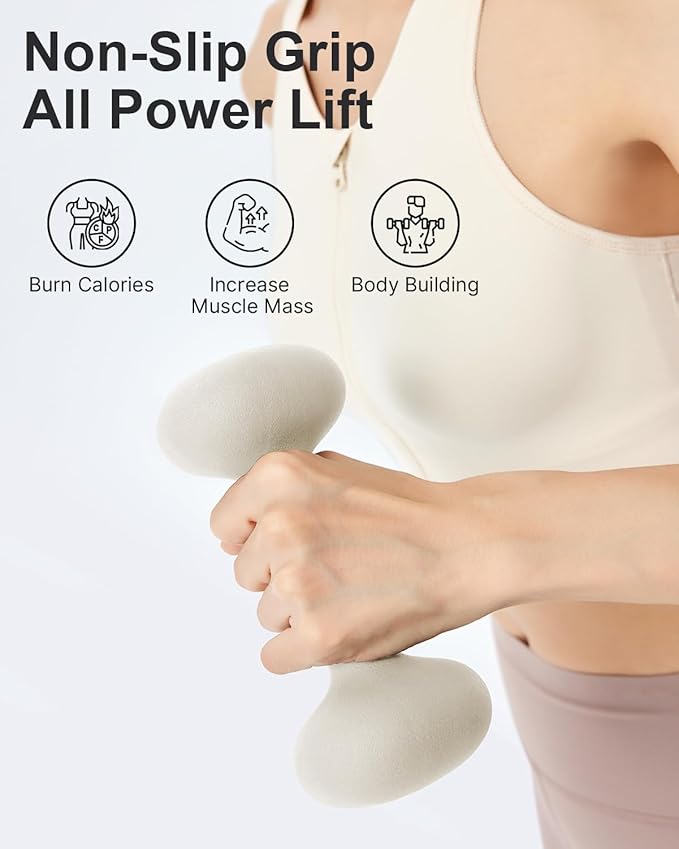 YOTTOY Weights Dumbbells Set for Women,2-15 Pound Dumbbells Set of 2, Non-Slip Hand Weights for