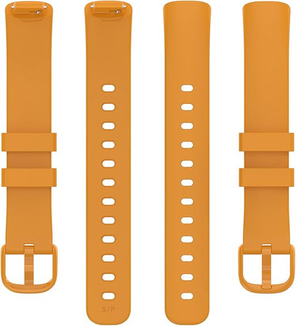 2 Pack Compatible with Fitbit Inspire 3 Bands, 15.4mm Width Soft Silicone Adjustable Sport