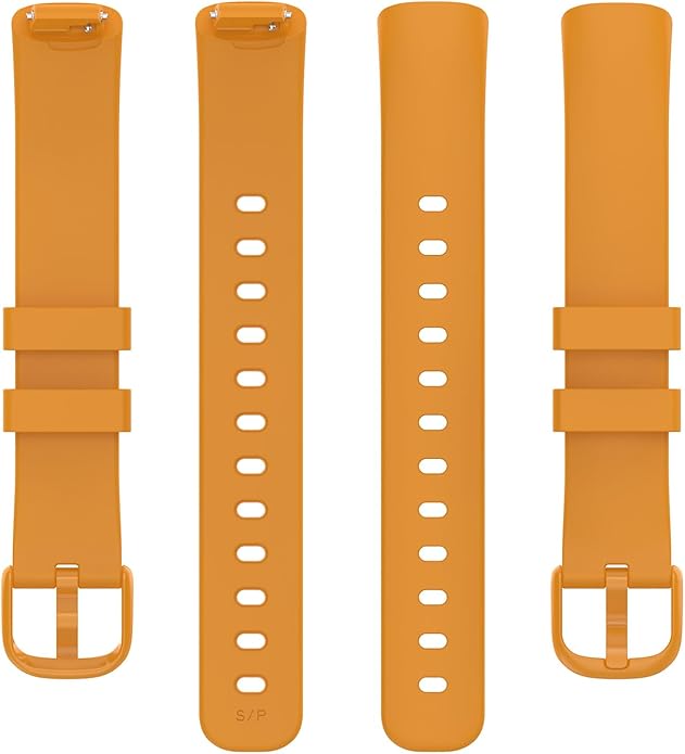2 Pack Compatible with Fitbit Inspire 3 Bands, 15.4mm Width Soft Silicone Adjustable Sport