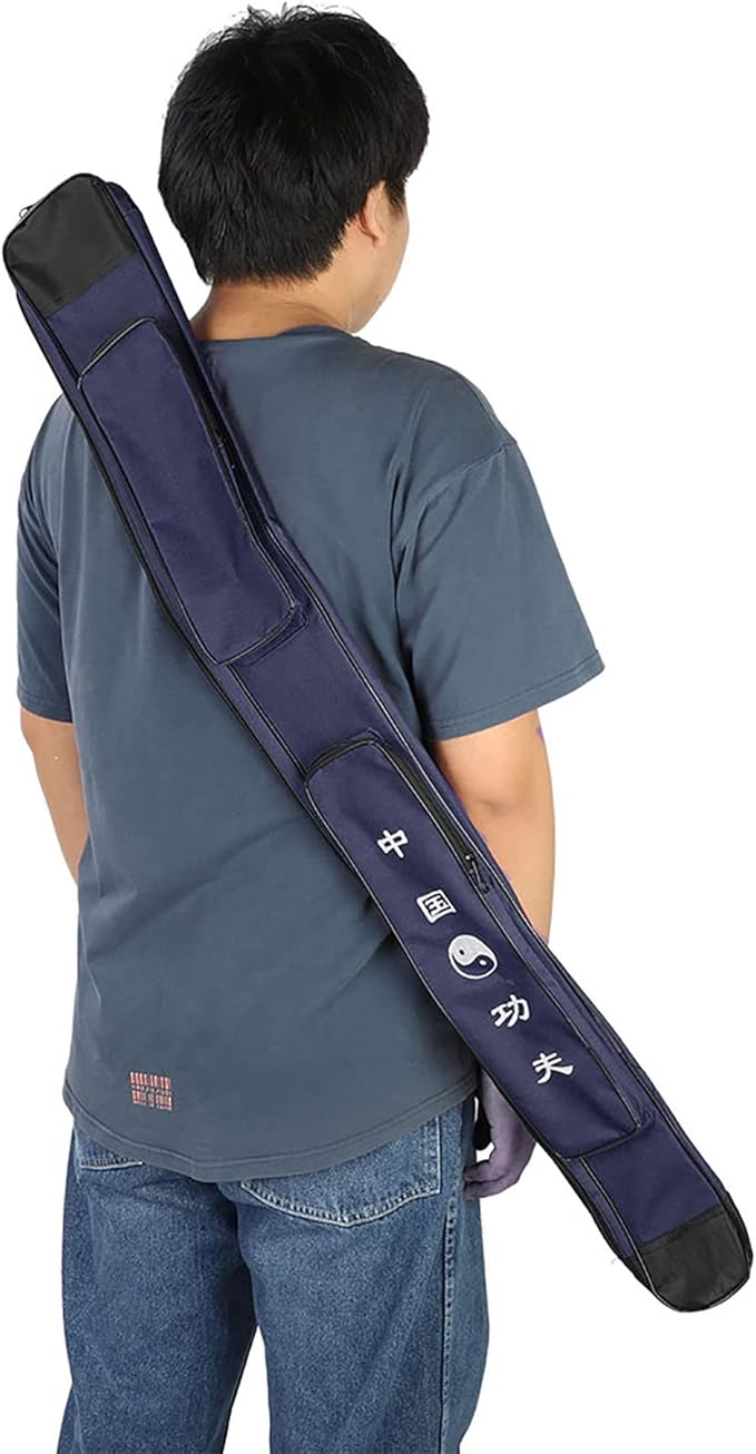 Taichi Sword Carrying Bag, Thick Canvas Single Layer Sword Bag Chinese Martial Arts Multifunction