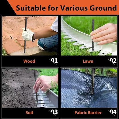 16 inches Rebar Stakes 24-Pack Straight Metal Stakes Heavy Duty 5/16" Diameter Ground Stake for