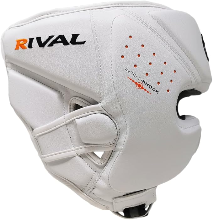 RIVAL Boxing RHG10 Intelli-Shock Headgear, D3O Front and Side Padding, Hook and Loop Back