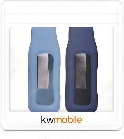 kwmobile 2X Clip Holders Compatible with Fitbit Inspire 3 / Inspire 2 / Ace 3 - Clip-On Holder