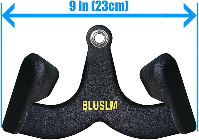 LAT Pull Down Bar for Cable Machine, LAT Pulldown Attachments T Bar V Bar Cable Attachment, Back