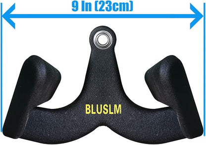 LAT Pull Down Bar for Cable Machine, LAT Pulldown Attachments T Bar V Bar Cable Attachment, Back