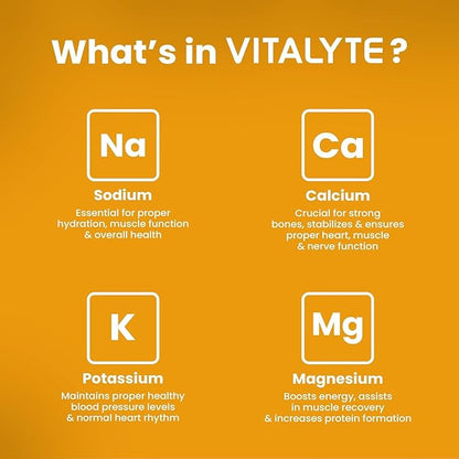 Vitalyte Electrolyte Powder Drink Mix, Isotonic Electrolyte Hydration Mix, Gluten Free Post Workout