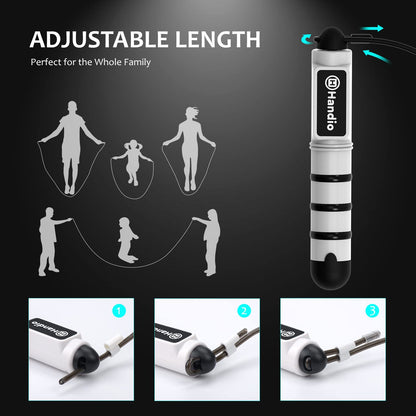 Jump Rope, H Handio Jump Rope with Counter, Workout Jumping Rope with Steel Ball Bearings