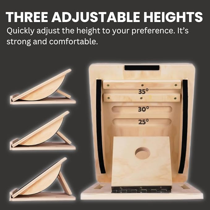 2-in-1 Fitness Slant Board for Calf Stretching Adjustable Incline Board for Mobility, Rehab, Yoga