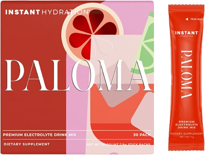 Instant Hydration Electrolytes Powder Packets - Paloma Electrolyte Drink Mix - Zero Sugar - Keto