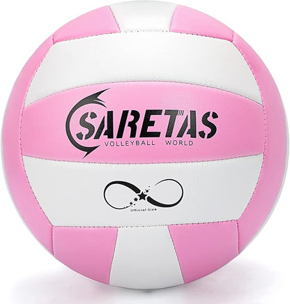Beach/Water/Sand Volleyballs, Outdoor/Indoor Official Size, Soft Touch Volleyball for Beginners