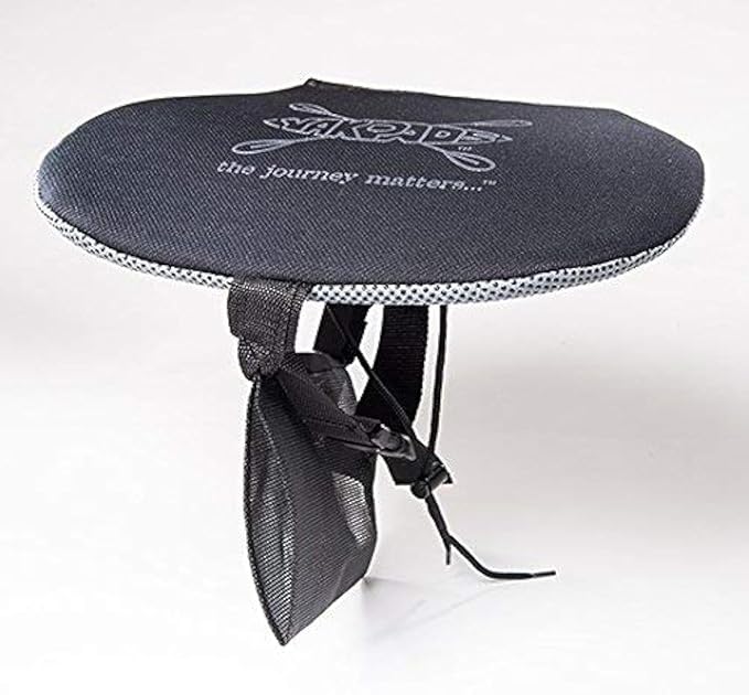 Cushioned Seat Pad, Gel Seat Pad for Canoes with Water Bottle/Thermos Holder, Portable Seat Cushion