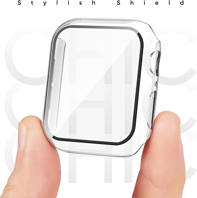 Compatible for Apple Watch Series 11 10 Band 42mm and Case with Screen Protector, Soft Silicone